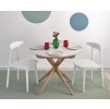 eng pl Round Extendable Dining Table JUBI 90cm White 6716 3