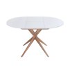 eng pl Round Extendable Dining Table JUBI 90cm White 6716 2