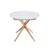 eng pl Round Extendable Dining Table JUBI 90cm White 6716 1