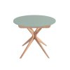 eng pl Round Extendable Dining Table JUBI 90cm Sage Green 6725 1
