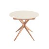 eng pl Round Extendable Dining Table JUBI 90cm Chalk White 6717 13