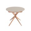 eng pl Round Extendable Dining Table JUBI 90cm Brown Beige 6727 1