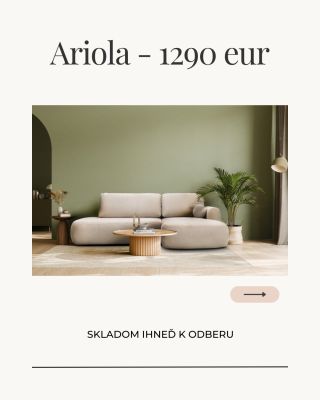 ‼️Najpopulárnejší model rozkladacej rohovej sedačky Ariola v ľahko čistiteľnej látke Sicuro 55 teraz skladom. Sedačka je...